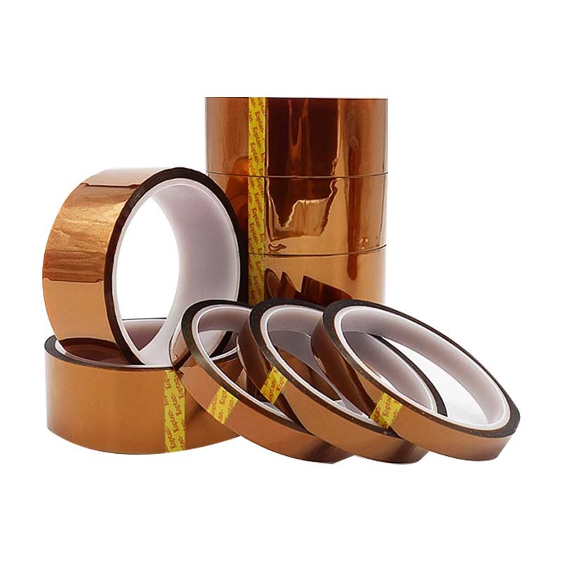 Custom Round Shape Precut Heat Resistant High Temperature Kaptons Die Cut Polyimide PI Tape with Silicone Adhesive for Masking