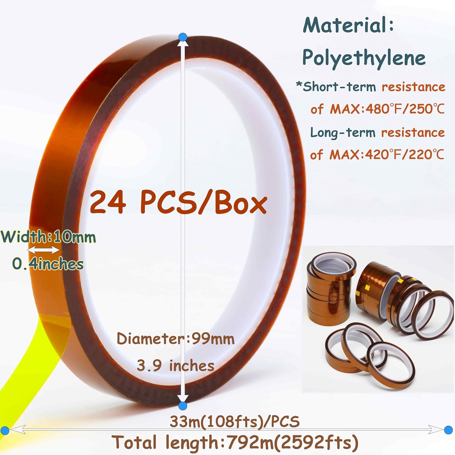 Thermal Cycling Resistant Ultra-Clean Kapton Tape for Scientific Use