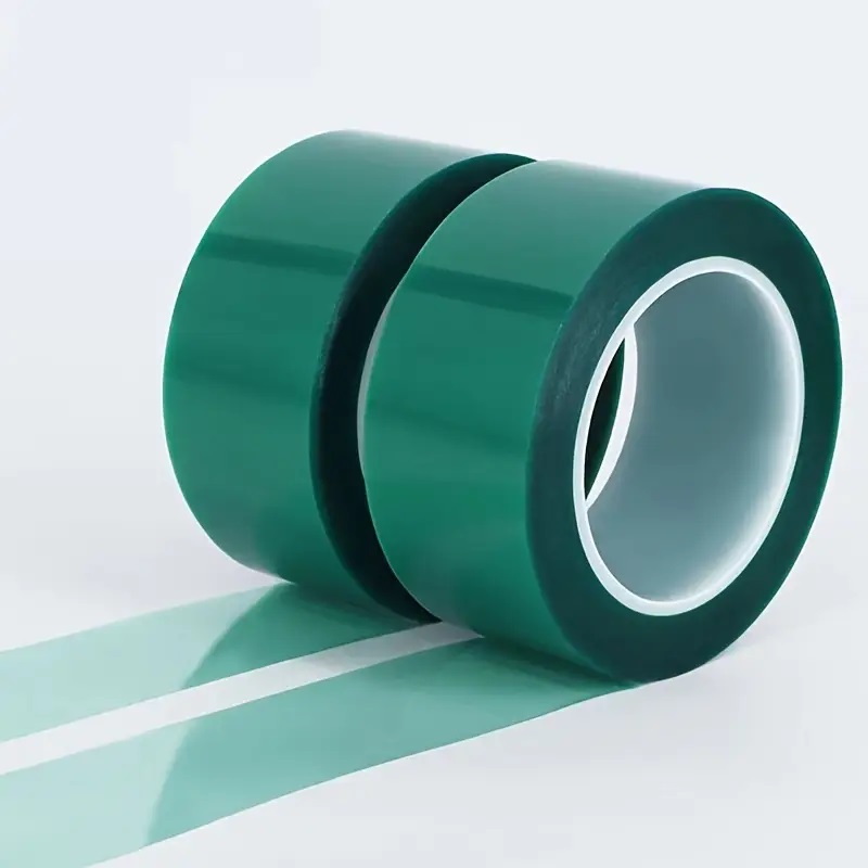 Precision PCB Protective Tape - Green PET Polyester with Superior Heat & Chemical Resistance