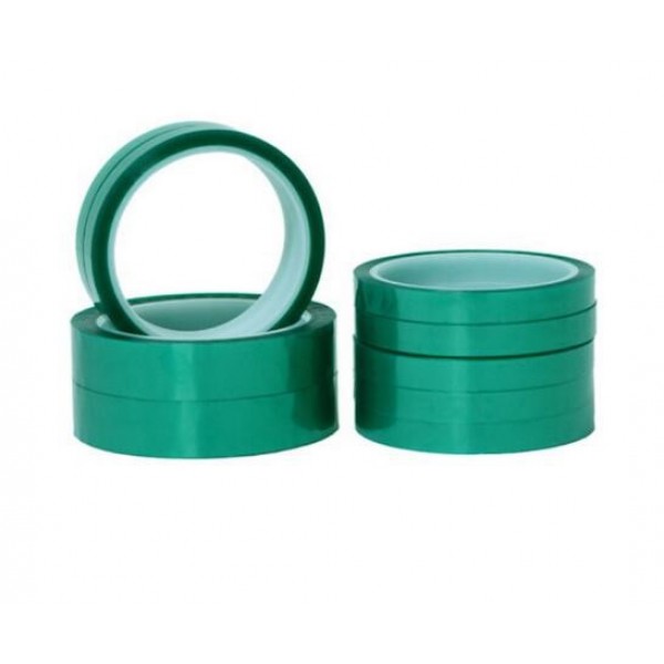 Precision PCB Protective Tape - Green PET Polyester with Superior Heat & Chemical Resistance