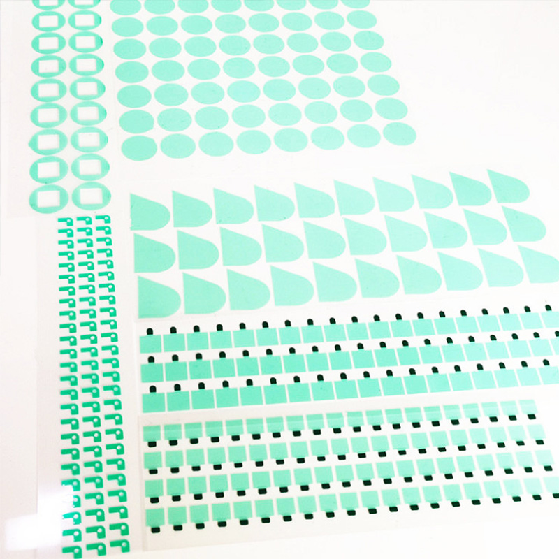 Die Cutting High Temperature PET Polyester Green Tape For PCB Board Soldering Surface Protection