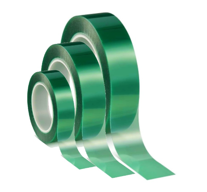 Precision PCB Protective Tape - Green PET Polyester with Superior Heat & Chemical Resistance