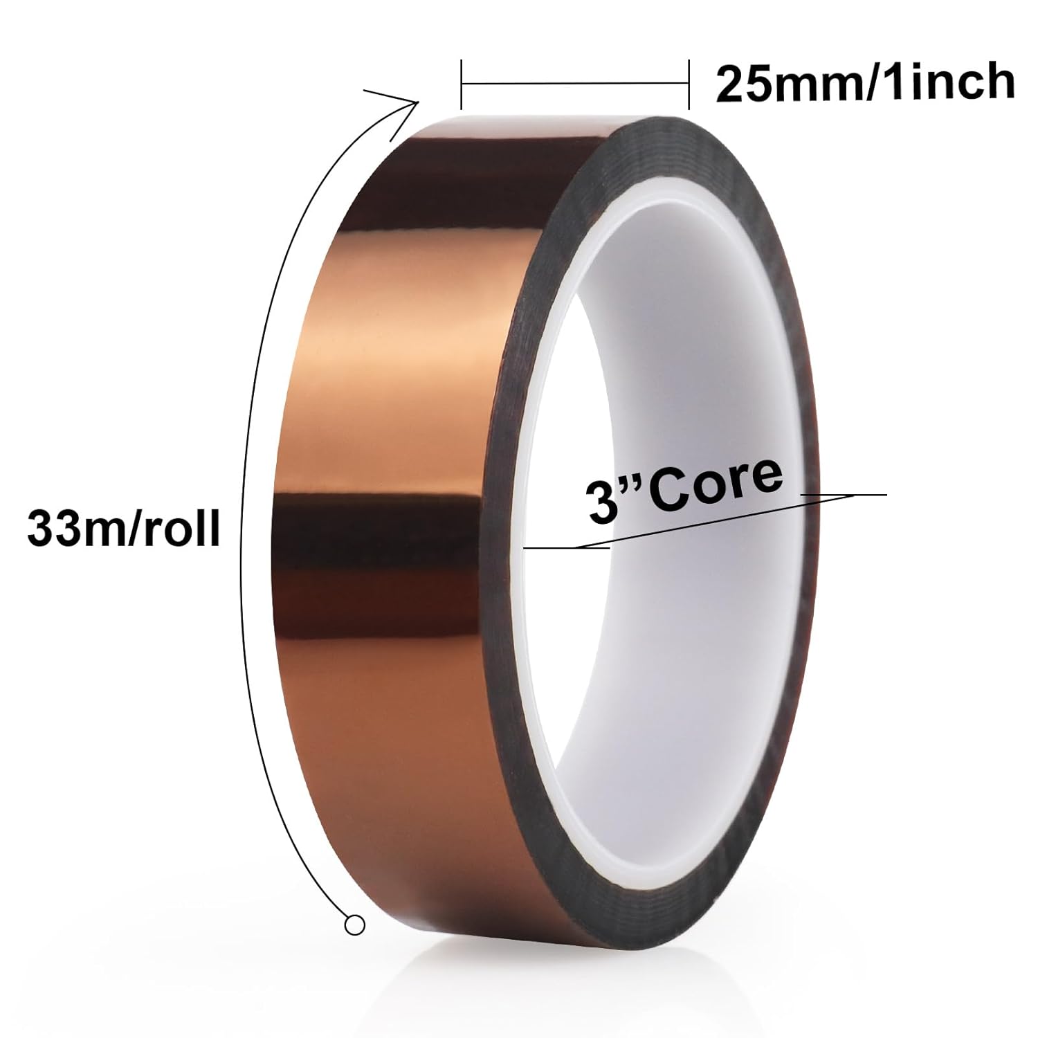 Durable High Temperature Masking PI Kapton Tape for Metal Surface Coating Processes