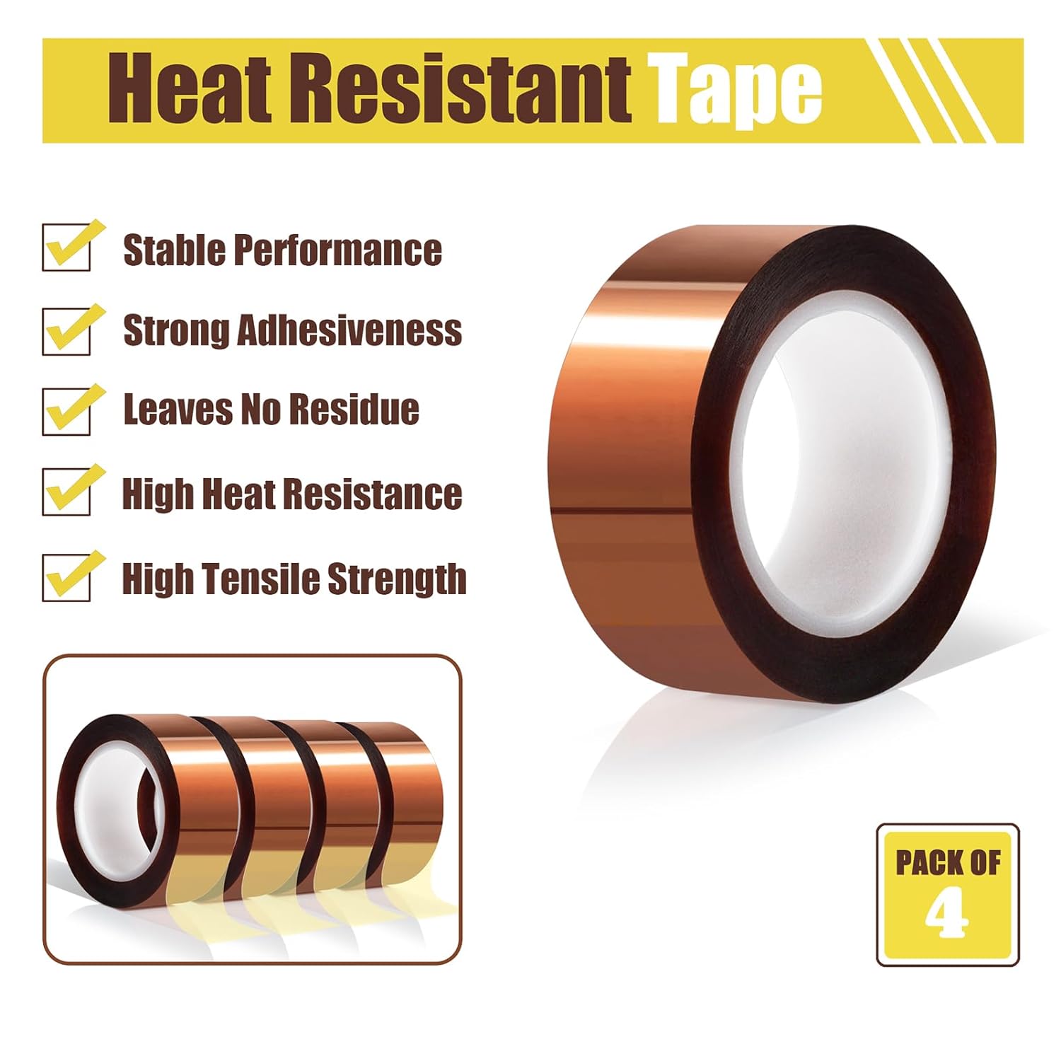 Robust High Temperature Masking PI Kapton Tape for Railway Equipment Maintenance in Heat Zones