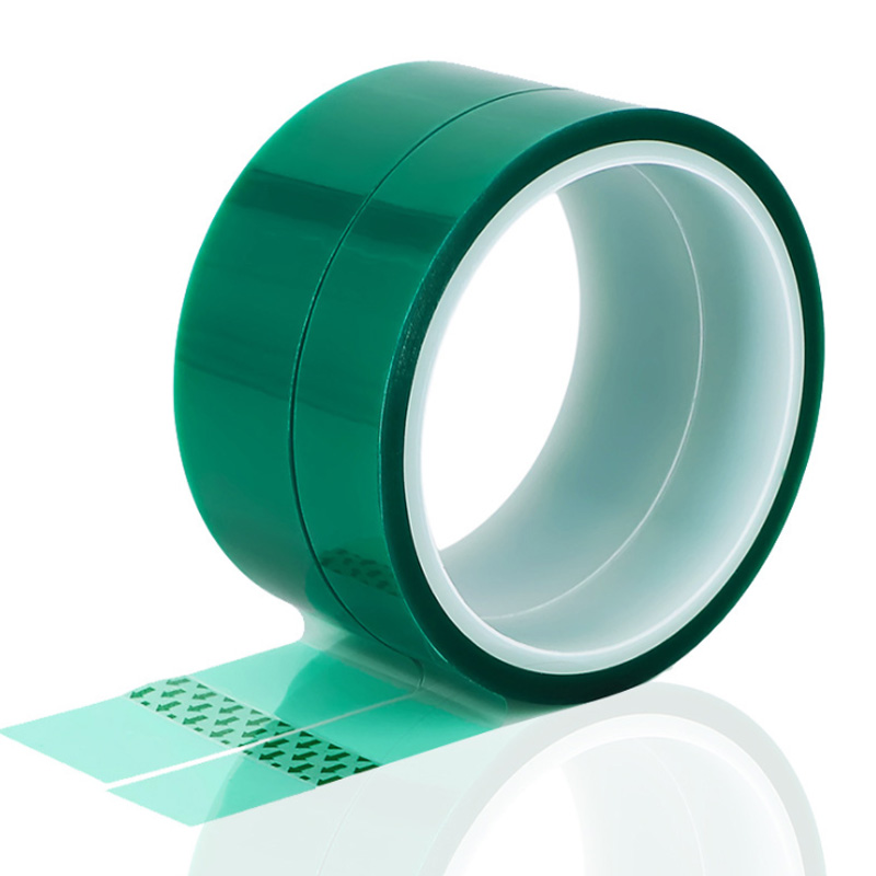 Precision PCB Protective Tape - Green PET Polyester with Superior Heat & Chemical Resistance