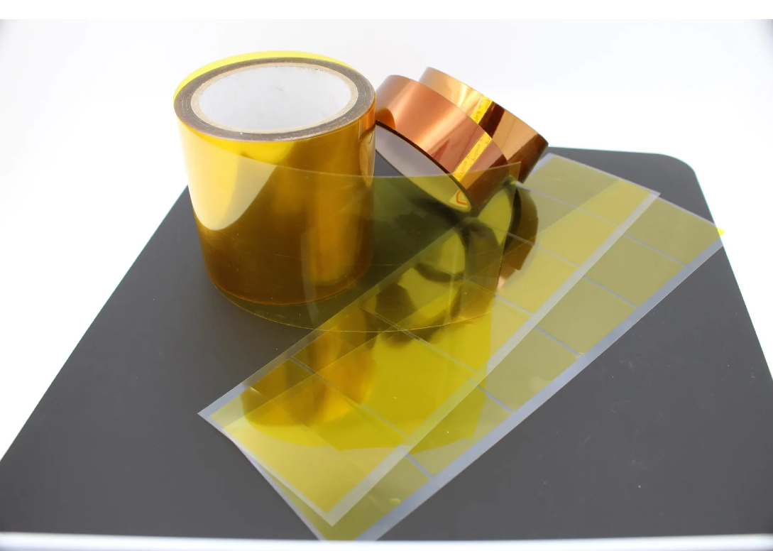High Temperature Polyimide Film Tape Enhanced Adhesion Pressure Sensitive Rubber Die Cut for PCB Insulation Electronics Repair