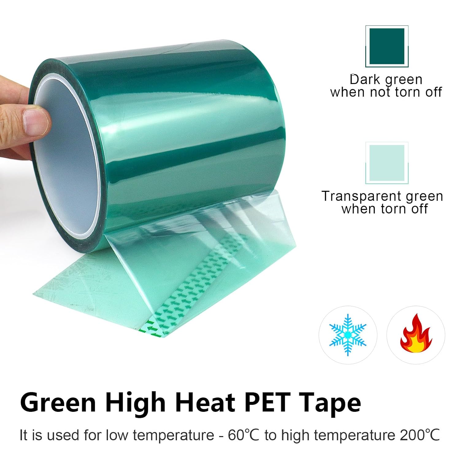 High Temperature Green PET Polyester Tape