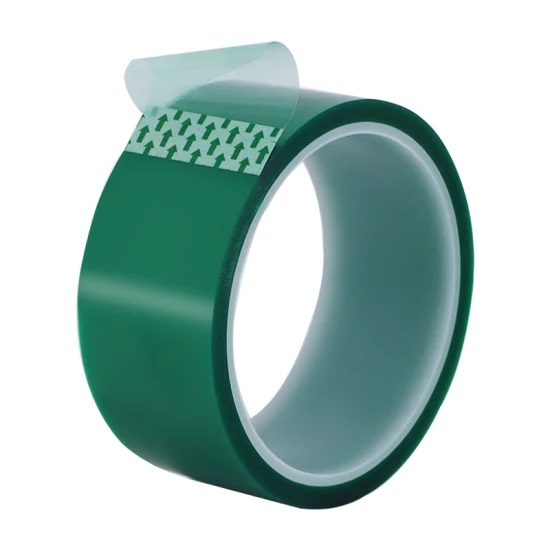 Precision PCB Protective Tape - Green PET Polyester with Superior Heat & Chemical Resistance