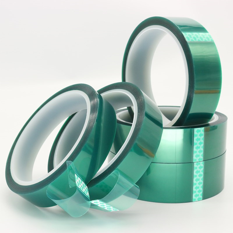 Precision PCB Protective Tape - Green PET Polyester with Superior Heat & Chemical Resistance