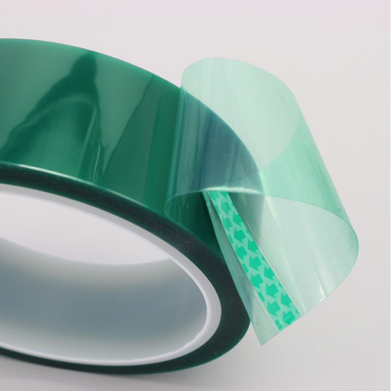 Precision PCB Protective Tape - Green PET Polyester with Superior Heat & Chemical Resistance