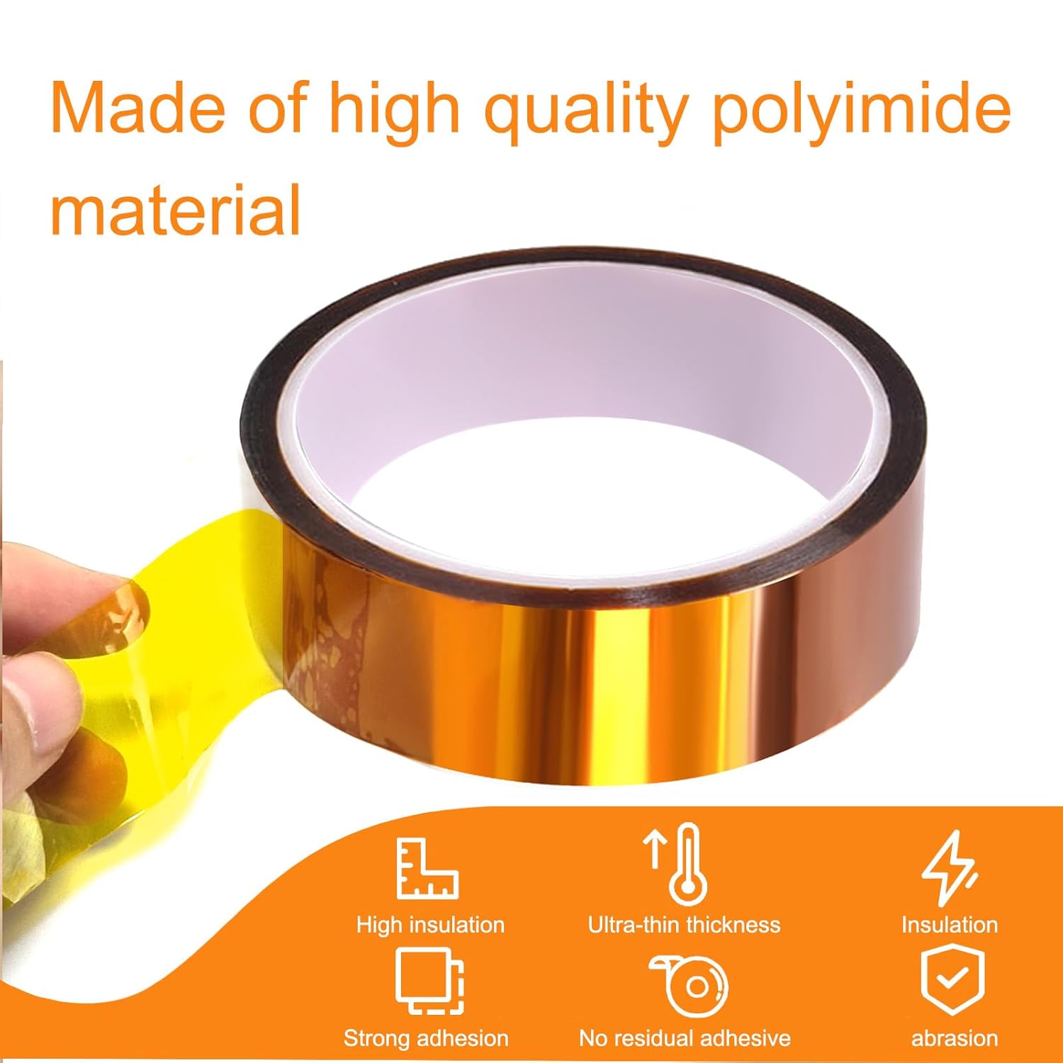 Flame Resistant Masking Thermal Stable Double Coated Kapton Tape
