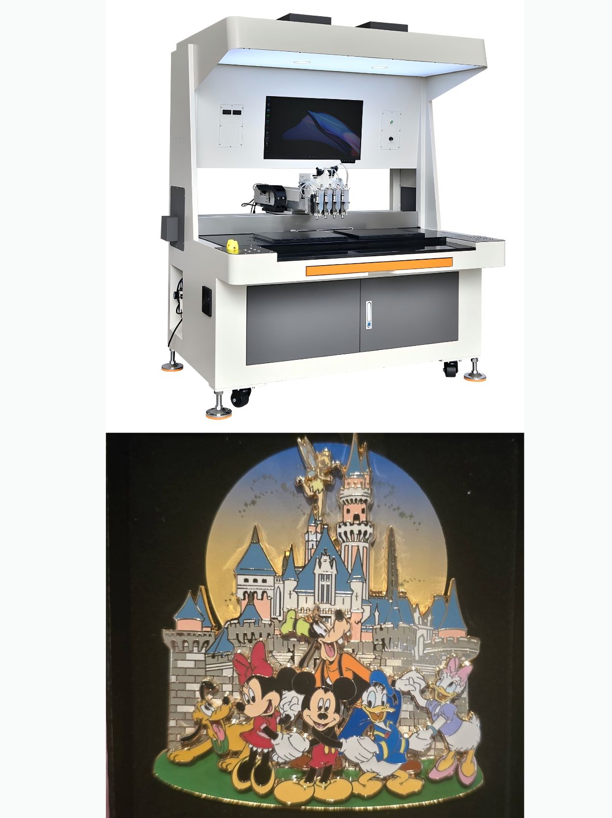 High-Precision AI Visual Automatic Badge Coloring Machine