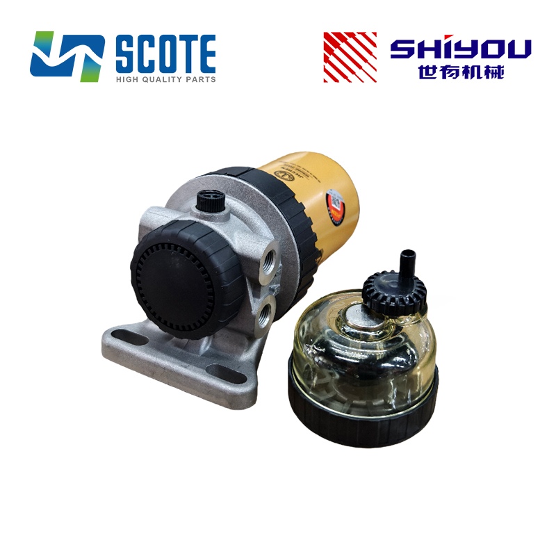 SCOTE 117-4089 1174089 Fuel Water Separator Assembly Filter for Excavator CATERPILLAR 312C 315C 318C 320B 325B 330B
