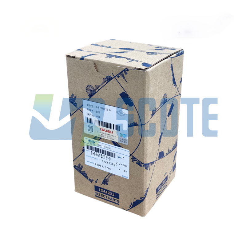 1-87618216-0 1876182160 ISP Original Engine Liner 2B Type 204mmX105mmX107mm for Engine ISUZU 4BG1 6BG1 6BD1 Excavator HITACHI EX100-5 EX120-5 EX200-5 SUMITOMO SH200 ZX270 ZX130 - SCOTE Parts