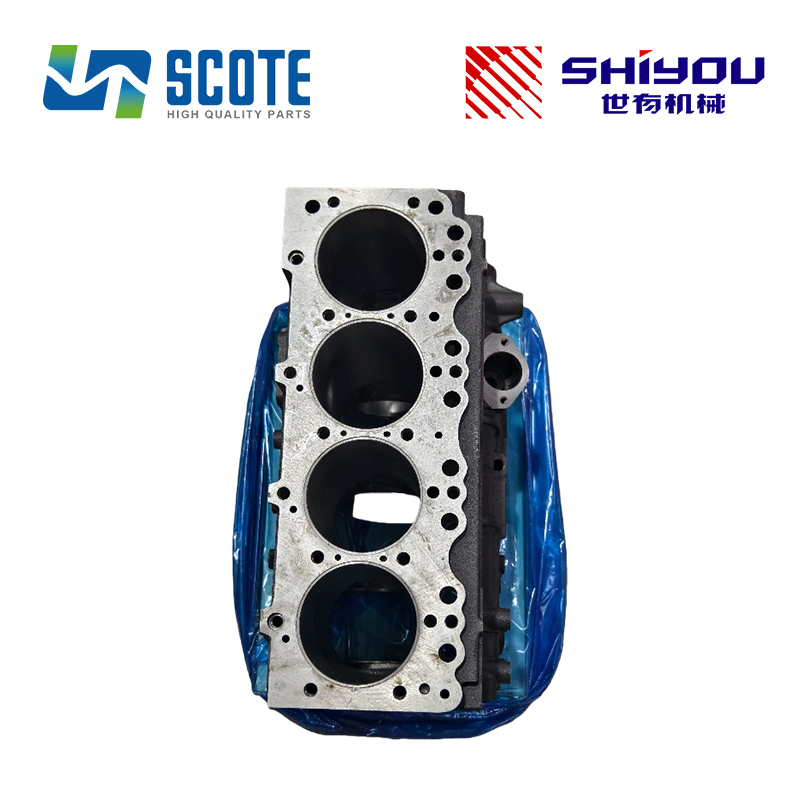 SCOTE 8-97123954-0 8971239540 Cylinder Block for ISUZU 4BG1 Diesel Engine Excavator KOBELCO SK120LC-5 SK120-V SK120LC-3