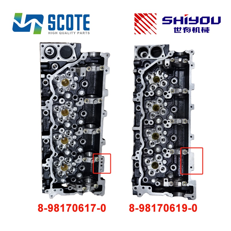 SCOTE 8-98170617-0 8981706170 Diesel Engine Cylinder Head Assembly for Engine ISUZU 4HK1 4HK1T 700P NPR75 NQR75 Car Parts
