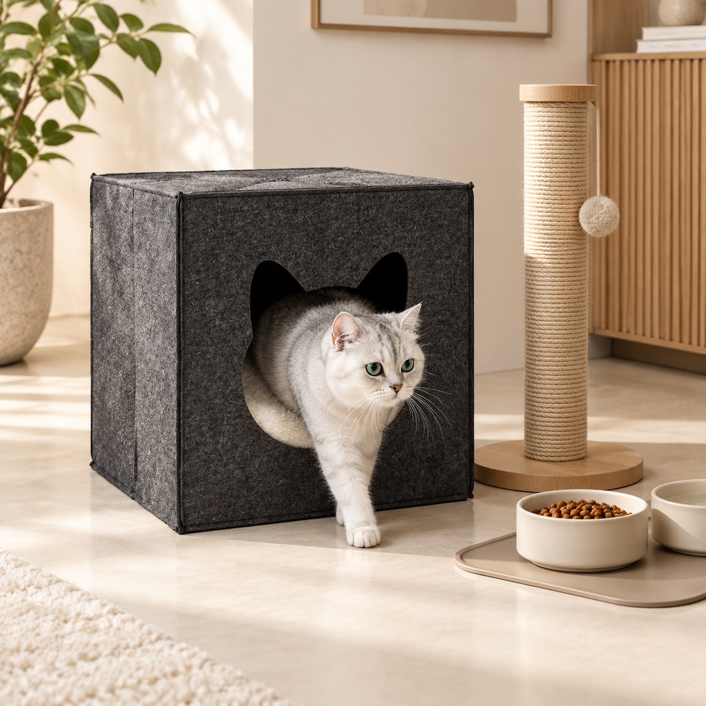 Manufacturer Wholesale Felt Cloth Warm Foldable Detachable Indoor Luxury Comfortable Pet Dog Cat House