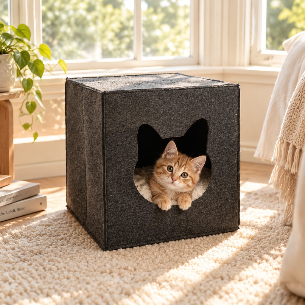 Manufacturer Wholesale Felt Cloth Warm Foldable Detachable Indoor Luxury Comfortable Pet Dog Cat House