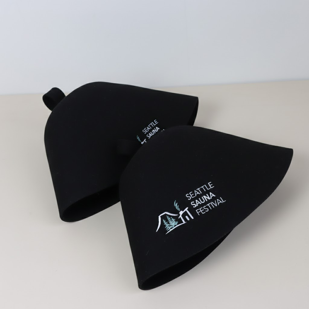 100% Australian Wool Sauna Hat - Adjustable Size Heat Protection Cap for Home Spa & Steam Room