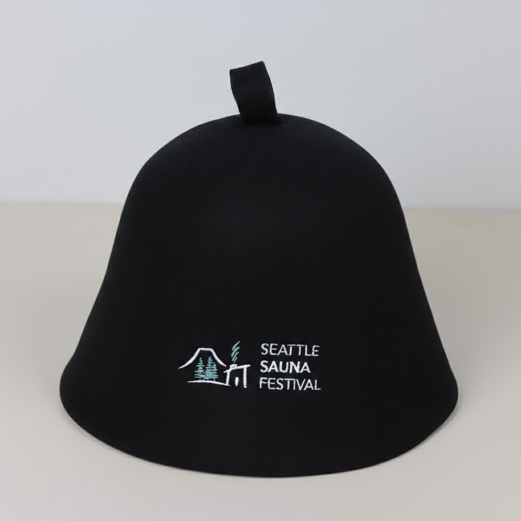 100% Australian Wool Sauna Hat - Adjustable Size Heat Protection Cap for Home Spa & Steam Room