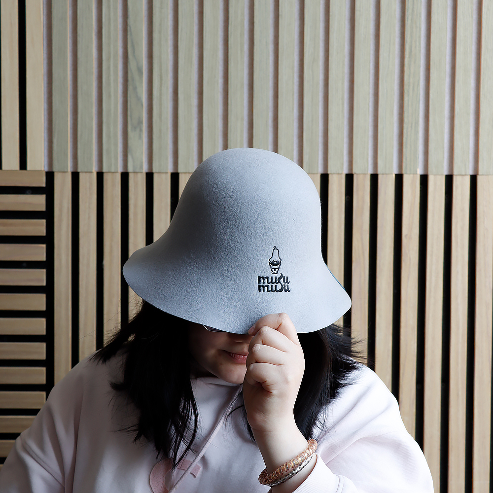Hot Sell Custom Logo Adult Classic Cap Printing Fashion Wool Felt Sauna Bucket Hat for Shower Men Bucket Hat Wholesale