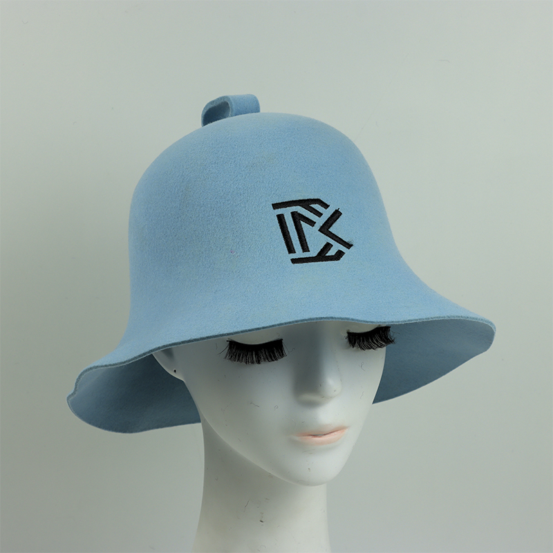 High Quality Heat Resistant Woolen Beanie For Spa And Steam Room Accessory Wool Sauna Hat