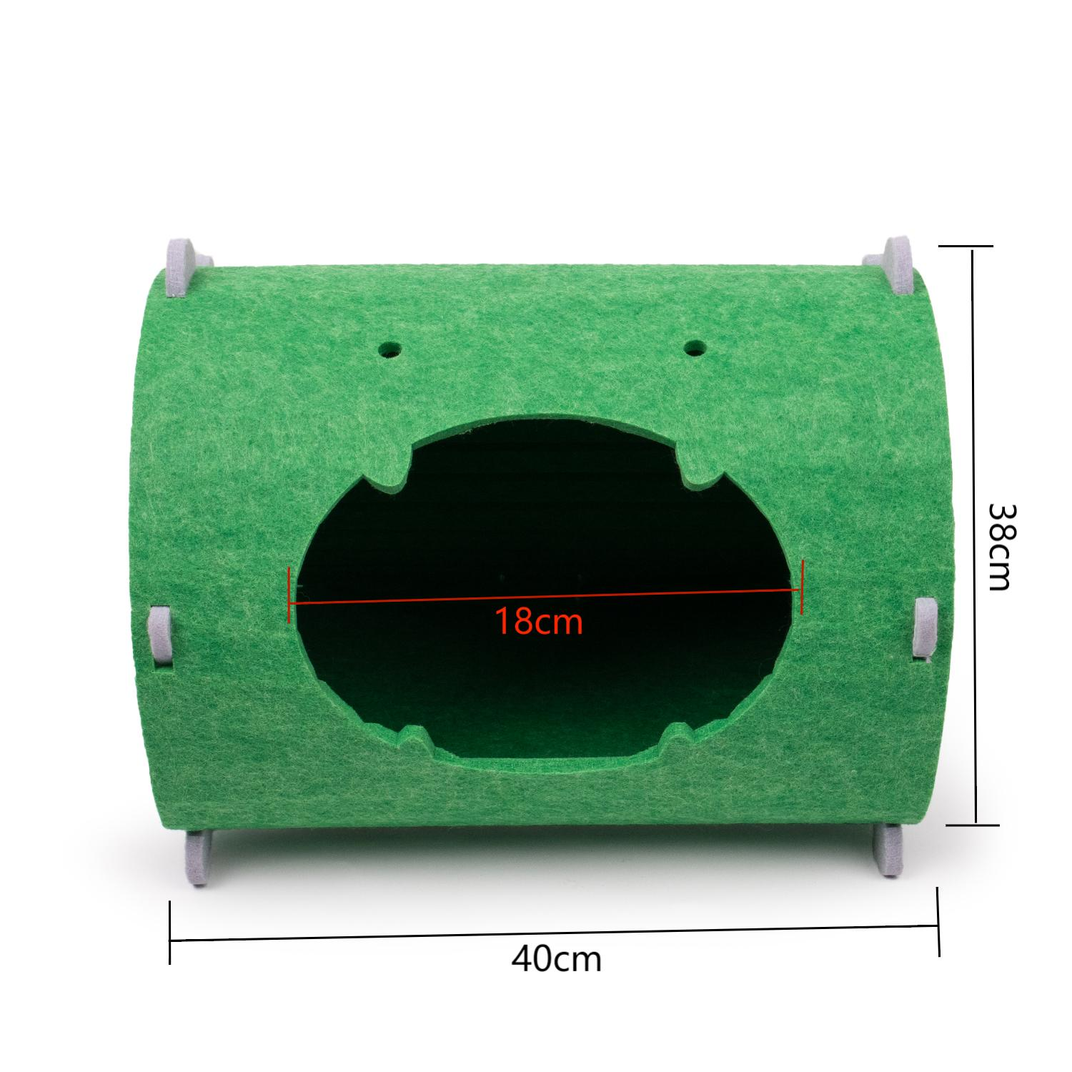 Foldable Cat Cave Bed – Premium Polyester Felt, Soundproof Enclosed Hideaway for Kittens & Adult Cats