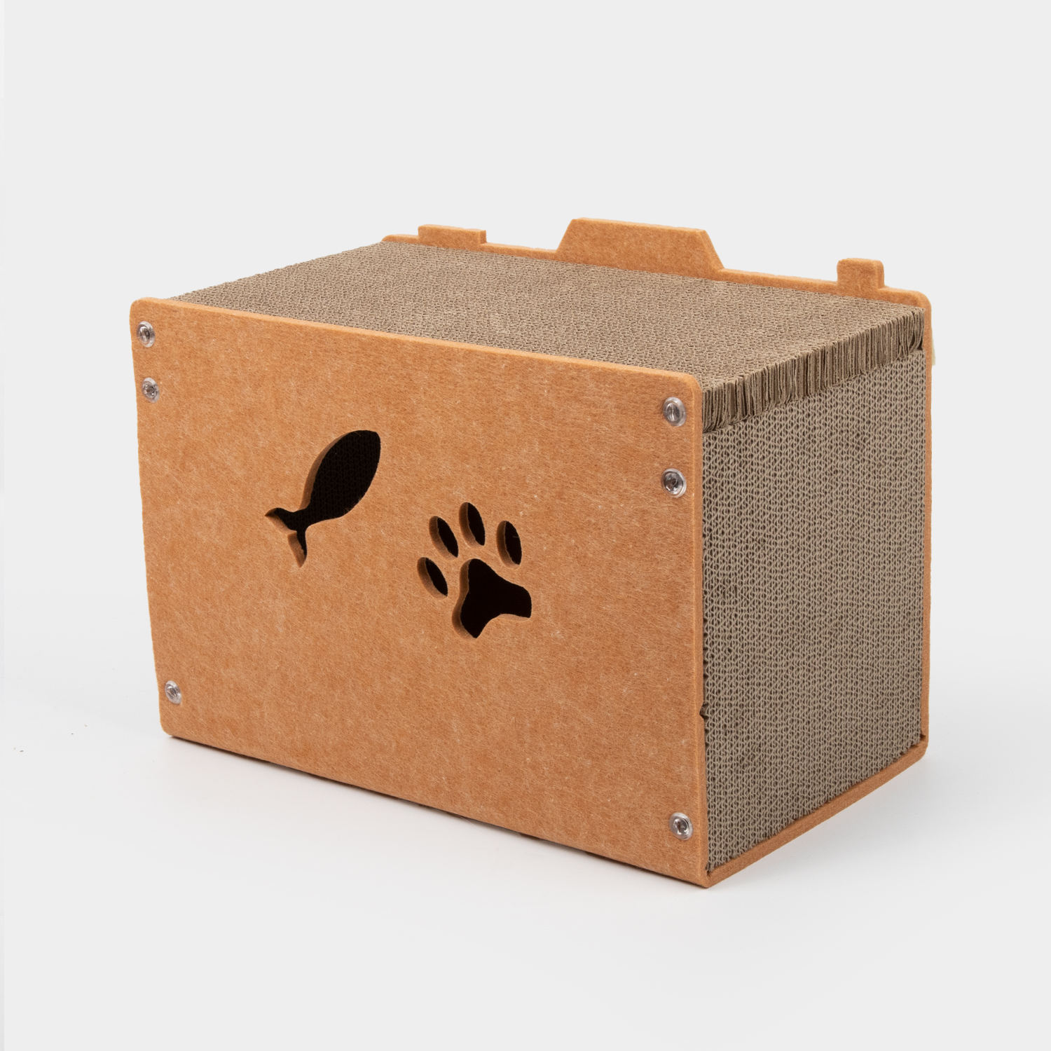 Acoustic Felt Cat Cave – Foldable Enclosed Bed, Sound-Absorbing Scratch Resistant Indoor Hideaway