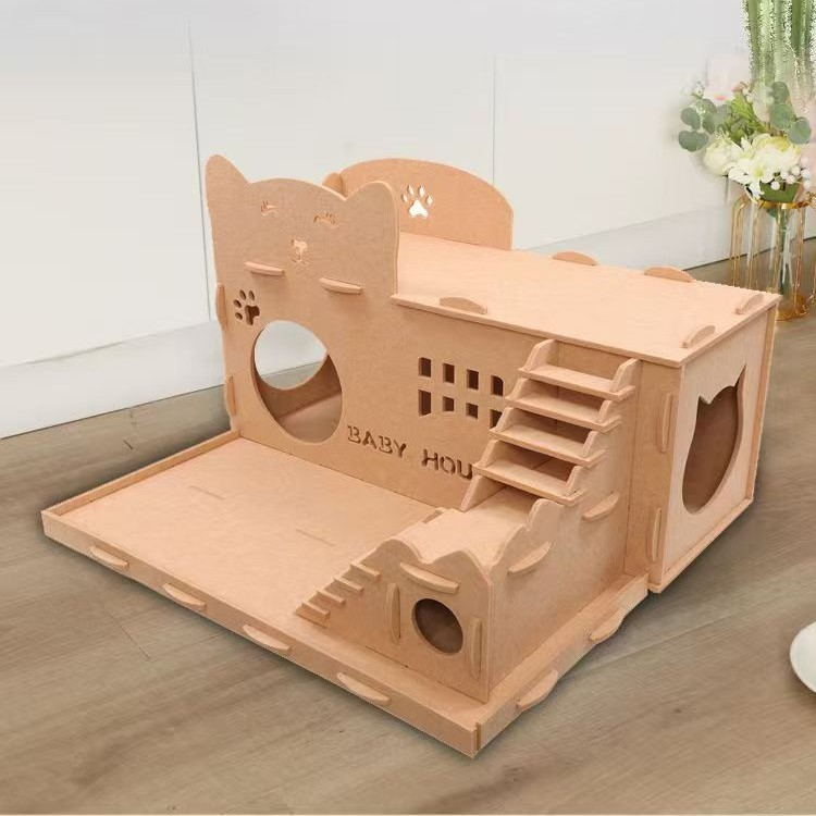 Foldable Cat Hideaway Tunnel | Large Cozy Felt Cave Bed for Kittens & Indoor Pets