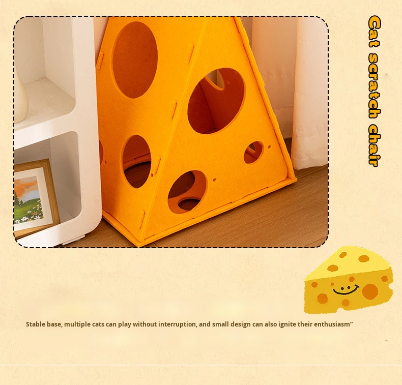 Cozy Felt Cat Bed Cave | Enclosed Foldable Tunnel for Indoor Kitten Play & Rest