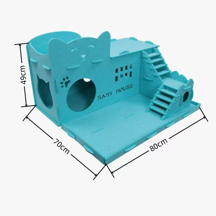Foldable Cat Hideaway Tunnel | Large Cozy Felt Cave Bed for Kittens & Indoor Pets