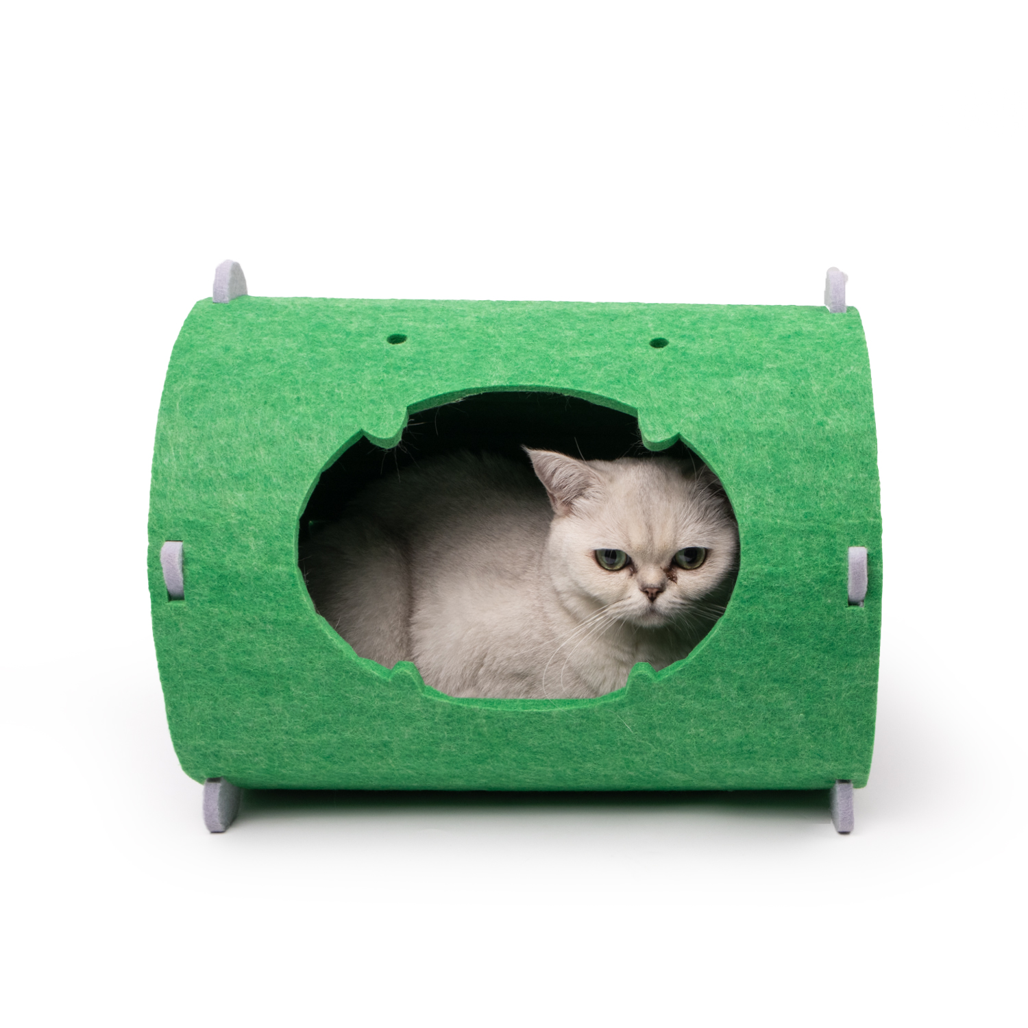 Foldable Cat Cave Bed – Premium Polyester Felt, Soundproof Enclosed Hideaway for Kittens & Adult Cats