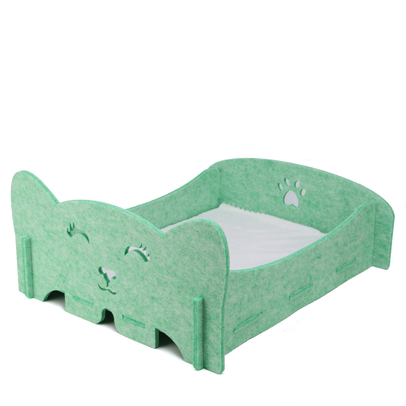 Wholesale Polyester Felt Cat Cave – Large Foldable Enclosed Bed, Sound-Absorbing Pet Hideaway