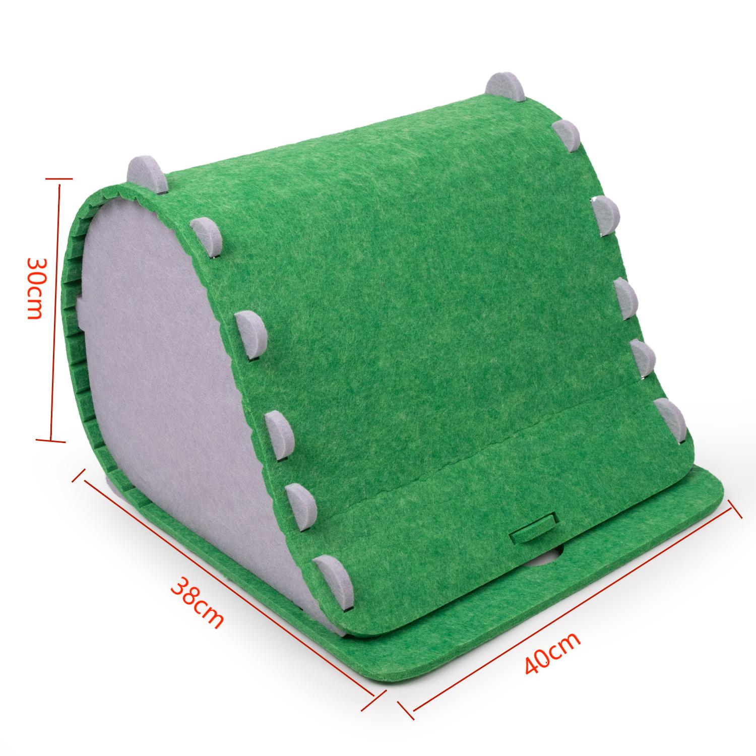 Foldable Cat Cave Bed – Premium Polyester Felt, Soundproof Enclosed Hideaway for Kittens & Adult Cats