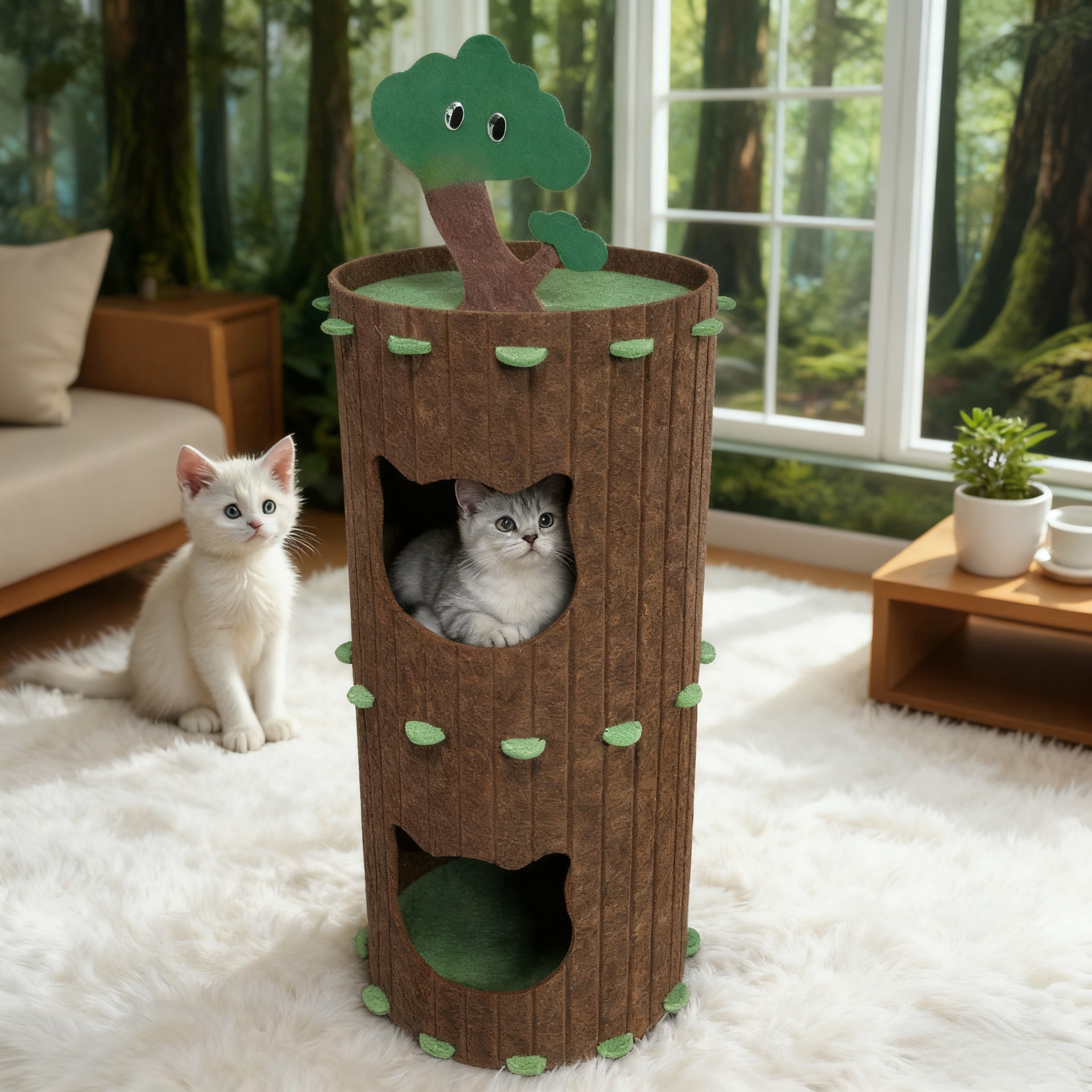 Scratch Resistant Cat Tunnel, Foldable Multiple Pet Play