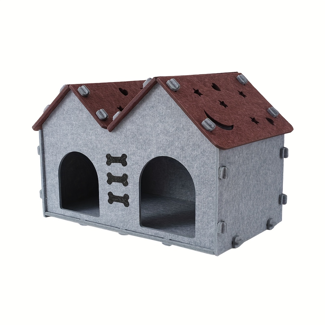 Multifunctional Rectangle Eco-Friendly Foldable Portable Cat Bed Cave Pet Cage Scratching Board Wool Indoor Outdoor Play Carton