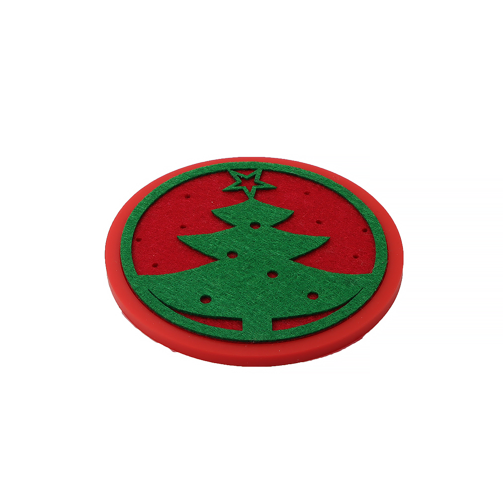 Various Shapes Eco-Friendly Cotton Linen Mats & Pads Set Placemat and Cup Coaster for Home, Office or Café