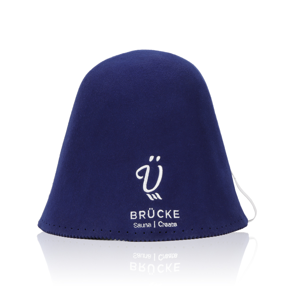 Men and Women's Wool Felt Bucket Sauna Hat Cute Thermal Shower Cap for Hair Protection Heat Resistant