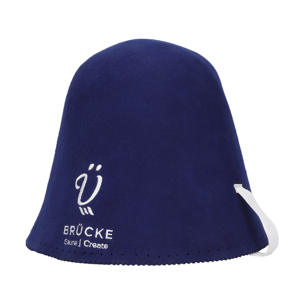 Men and Women's Wool Felt Bucket Sauna Hat Cute Thermal Shower Cap for Hair Protection Heat Resistant