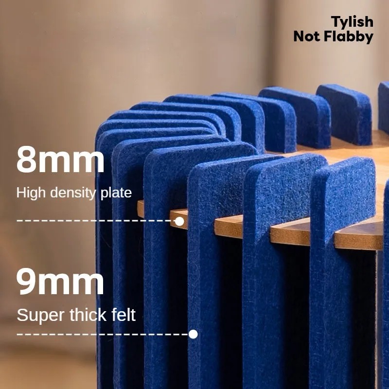 DIY Felt & Wood Cat Cave Bed with Hanging Ball Toy