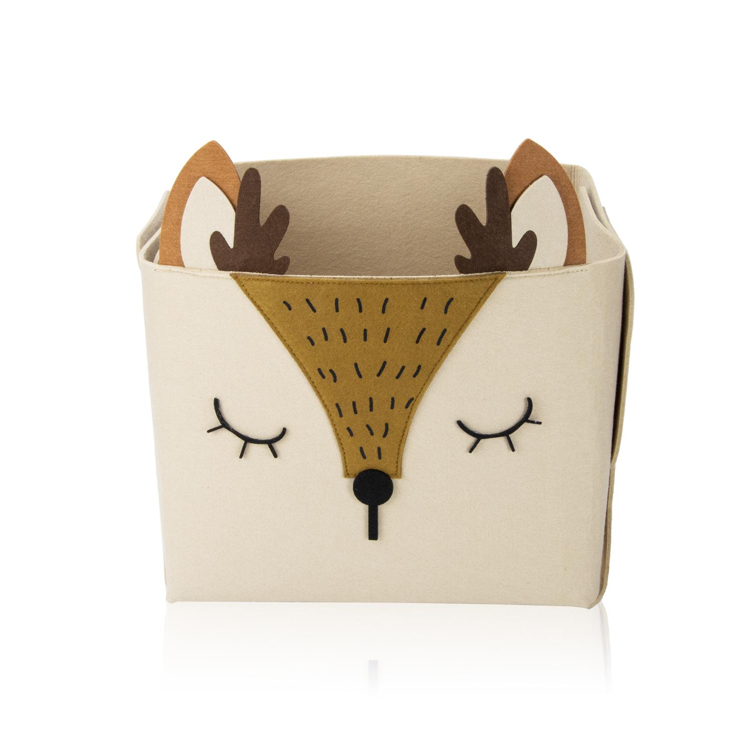 foldable collapsible kids animal felt laundry fabric gift storage basket box bag for baby
