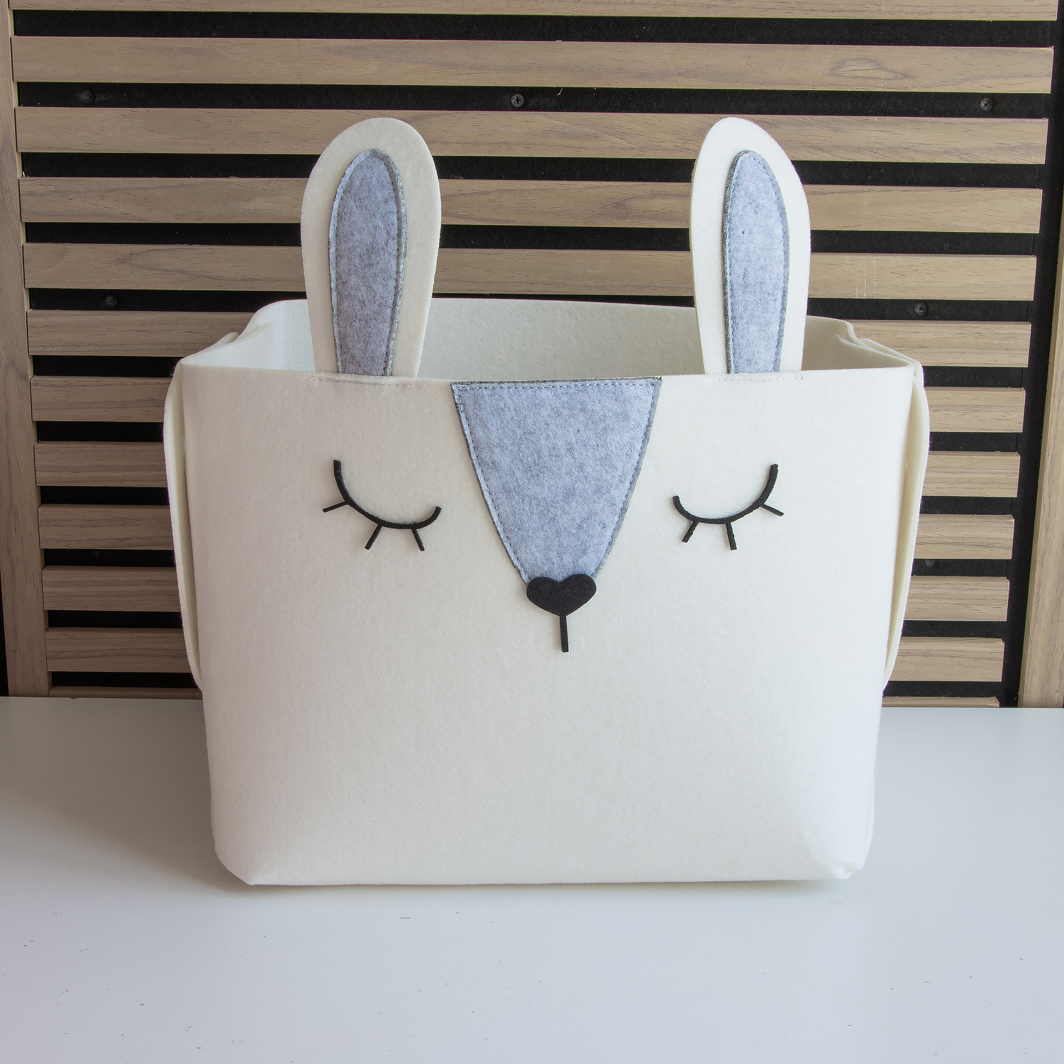 foldable collapsible kids animal felt laundry fabric gift storage basket box bag for baby