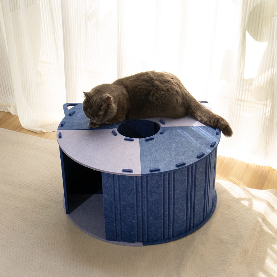 Acoustic Felt Cat Cave Grey