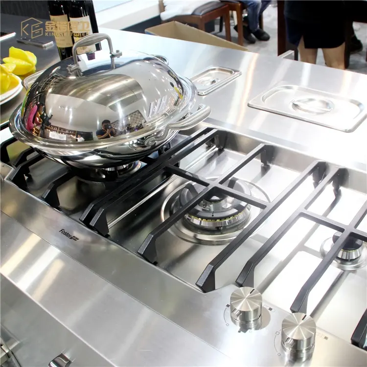 One Stop Service Project Stainless Steel Kitchen Cabinet outdoor for project