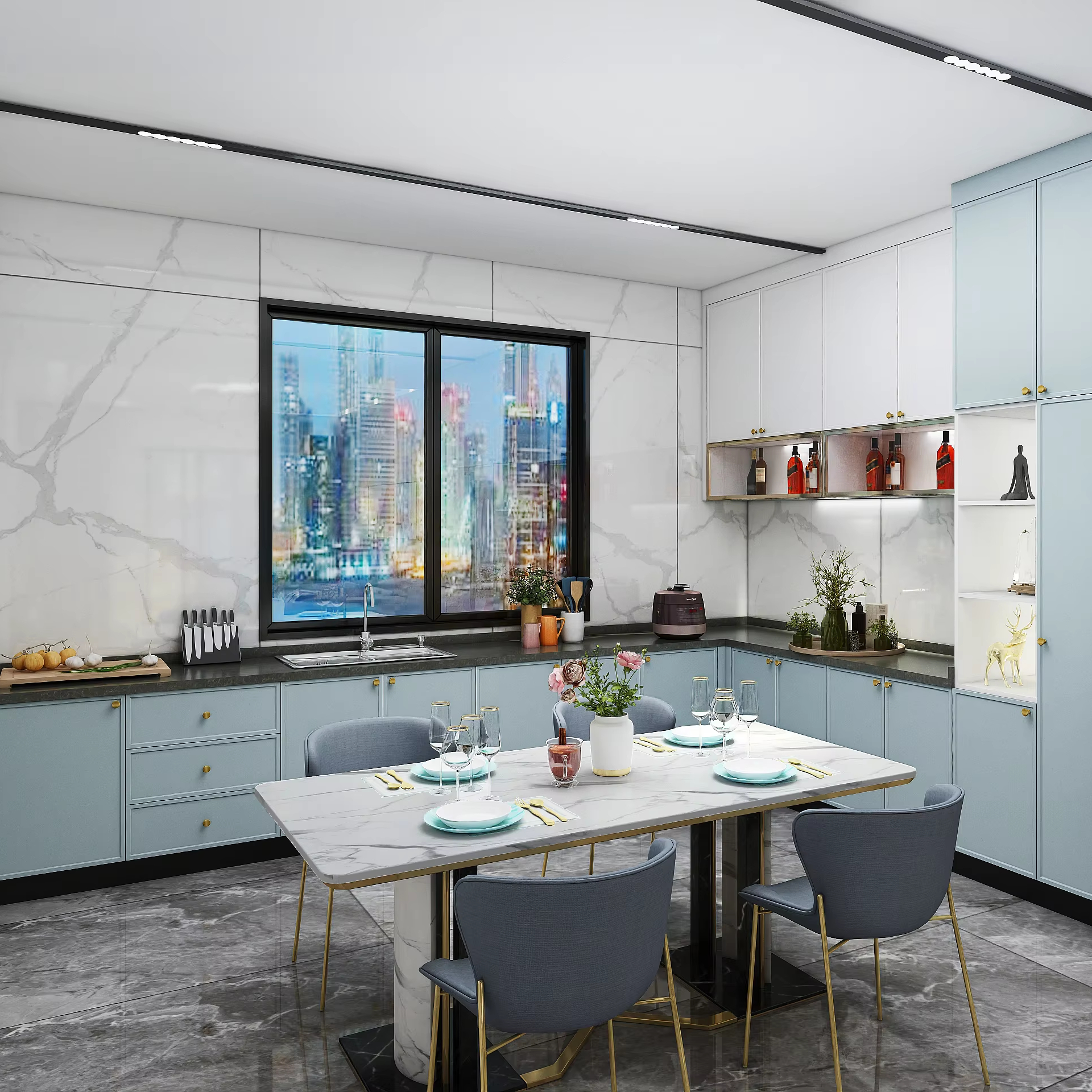 Modular Stainless Steel Kitchen Cabinets