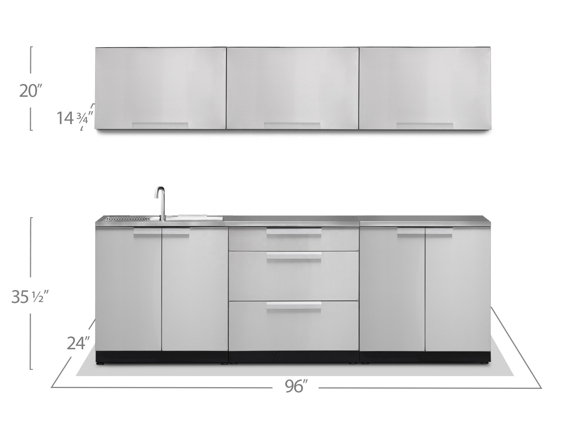 Kino Stainless Steel Outdoor Kitchen Cabinet BBQ Portable Kitchen Outdoor