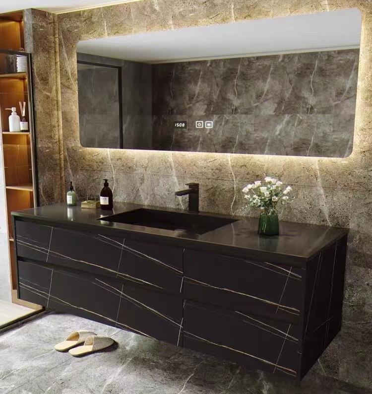 Kino High End Bathroom Vanities Modern Design Modern Vanity Bathroom with Vanity Wooden Panel Bathroom Cabinet with Mirror