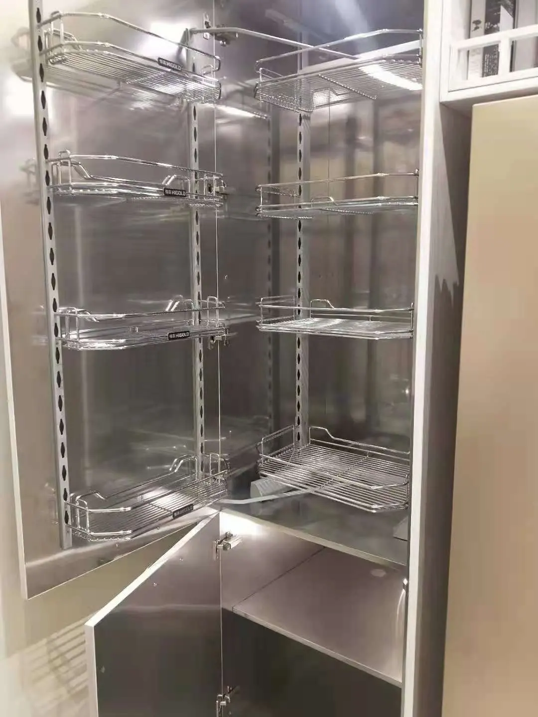 Pull out wall ready made kitchen cabinets