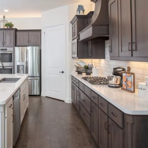 Customizable Stainless Steel Kitchen Cabinets with Color Accents