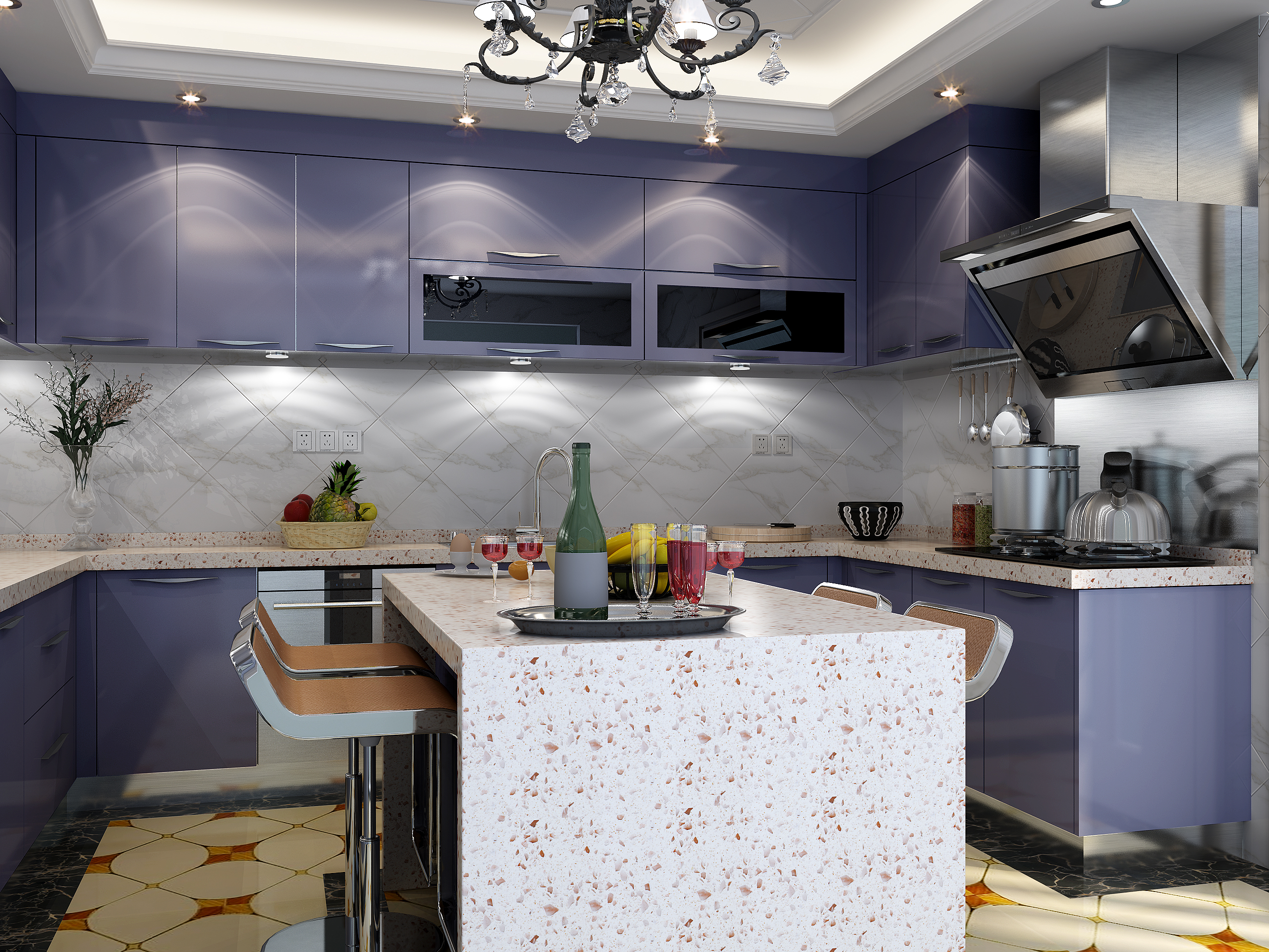 Luxury Contemporary Built in Kitchen Cabinetry